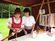 Ukážka tradičnej ľudovej textilnej techniky